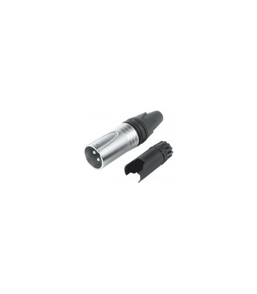 Conector XLR Macho de 3 Pines, Resistente al Agua, Admite cables de 6.30mm