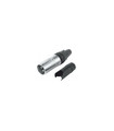 Conector XLR Macho de 3 Pines, Resistente al Agua, Admite cables de 6.30mm