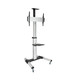 Soporte de Suelo para Pantallas de 37" a 70", Inclinable, Rotatorio, Ruedas con Bloqueo, Regulable, soporta hasta 50kg, VESA