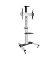 Soporte de Suelo para Pantallas de 37" a 70", Inclinable, Rotatorio, Ruedas con Bloqueo, Regulable, soporta hasta 50kg, VESA