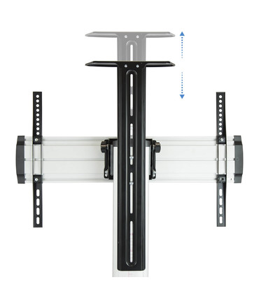 Soporte de Suelo para Pantallas de 37" a 70", Inclinable, Rotatorio, Ruedas con Bloqueo, Regulable, soporta hasta 50kg, VESA