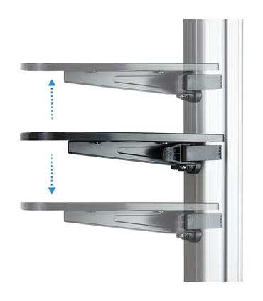 Soporte de Suelo para Pantallas de 37" a 70", Inclinable, Rotatorio, Ruedas con Bloqueo, Regulable, soporta hasta 50kg, VESA