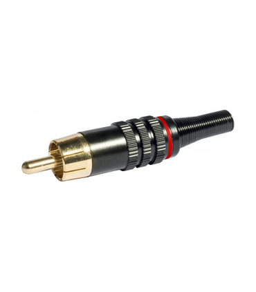 Conector RCA Macho Rojo/Blanco/Amarillo, Muelle de 4.5mm