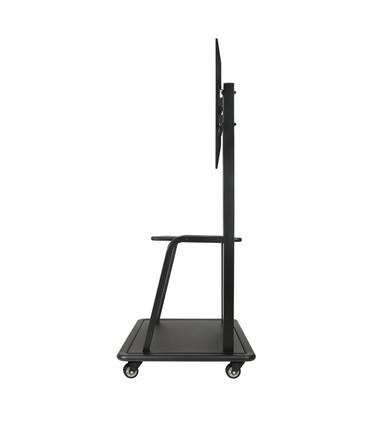 Soporte de Suelo para Pantallas de 37" a 100", Ruedas con Bloqueo, Regulable Alto/Ancho, 2 Bandejas, soporta hasta 150kg, VESA