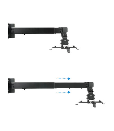 Soporte de Pared para Proyectores, Extensible, Inclinable, soporta hasta 20kg
