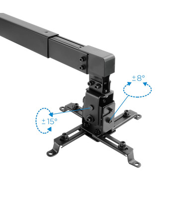 Soporte de Pared para Proyectores, Extensible, Inclinable, soporta hasta 20kg