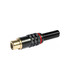 Conector RCA Hembra Rojo/Blanco/Amarillo, Muelle de 6mm