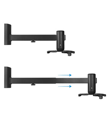 Soporte de Pared para Proyectores, Extensible, Rotatorio, Inclinable, soporta hasta 10kg