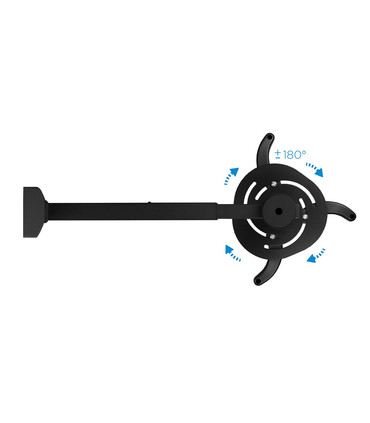 Soporte de Pared para Proyectores, Extensible, Rotatorio, Inclinable, soporta hasta 10kg