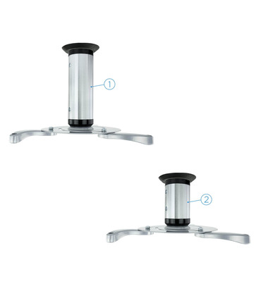 Soporte de Techo para Proyectores, Extensible, Rotatorio, Inclinable, soporta hasta 10kg, Altura de 130-200mm