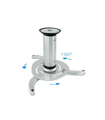 Soporte de Techo para Proyectores, Extensible, Rotatorio, Inclinable, soporta hasta 10kg, Altura de 130-200mm