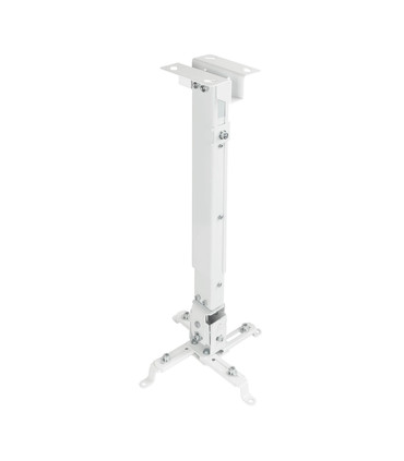Soporte de Techo para Proyectores, Extensible, Rotatorio, Inclinable, soporta hasta 20kg, Altura de 130-430-650mm