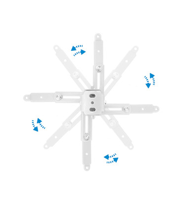 Soporte de Techo para Proyectores, Extensible, Rotatorio, Inclinable, soporta hasta 20kg, Altura de 130-430-650mm