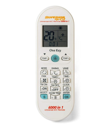 Mando Universal para Aire Acondicionado, Ajuste Automático de Temperatura, Compatible con 6000 Códigos