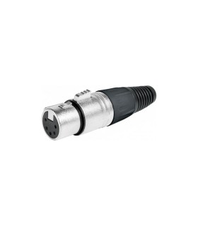 Conector XLR Hembra de 5 Pines, Admite cables de 6.30mm