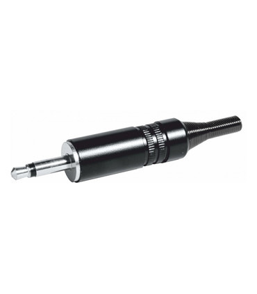 Conector Jack 3.5mm Macho Mono, Muelle de 3mm