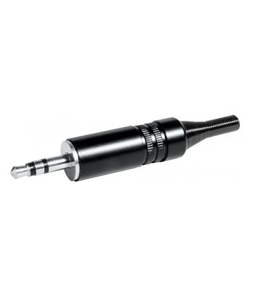 Conector Jack 3.5mm Macho Estéreo, Muelle de 3mm