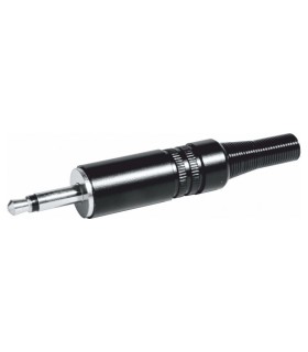Conector Jack 3.5mm Macho Mono, Muelle de 4.5mm