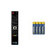 Mando Universal Programable 2en1 para TV, controla hasta 2 dispositivos de audio/video, Programación mediante cable MicroUSB