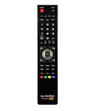 Mando Universal Programable 4en1 para TV, controla hasta 4 dispositivos de audio/video, Programación mediante cable MicroUSB