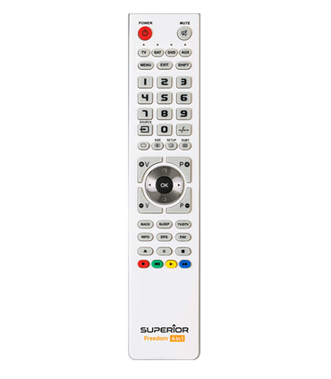 Mando Universal Programable 4en1 para TV, controla hasta 4 dispositivos de audio/video, Programación mediante cable MicroUSB