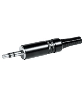 Conector Jack 3.5mm Macho Estéreo, Muelle de 4.5mm