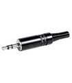 Conector Jack 3.5mm Macho Estéreo, Muelle de 4.5mm