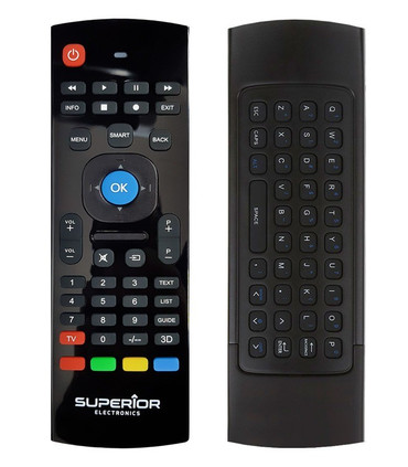 Mando Universal de TV con Teclado Inalámbrico en la parte trasera, funciona para todas las Marcas de TV