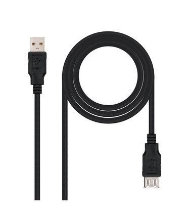 Cable Prolongador de USB 2.0, USB-A Macho-Hembra, disponible en 1/1.8/3/5/10/15 metros con Amplificador