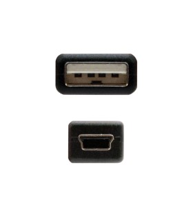 Cable USB 2.0 de Mini-USB a USB-A, disponible en 0.5/1/1.8/3/4.5metros
