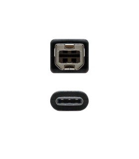 Cable USB 2.0 de USB-C a USB-B de 3A, Thunderbolt3, disponible en 1/2 metros