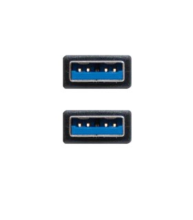 Cable USB 3.0 de USB-A a USB-A Macho-Macho, disponible en 1/2/3 metros, Velocidad hasta 5Gbps y Reducción de Interferencias