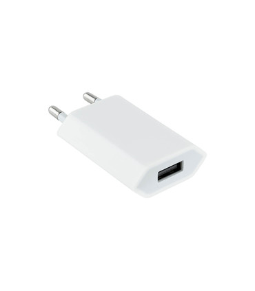 Cargador USB de 5W, 5V-1A, Equivalente al Cargador Oficial de Apple