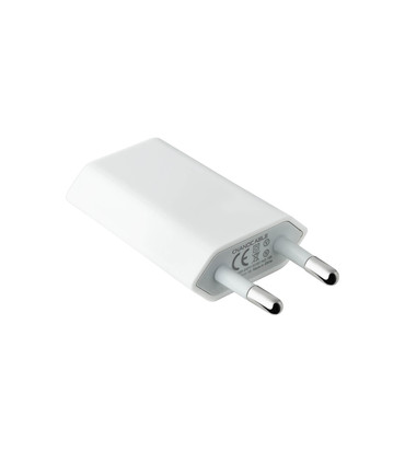 Cargador USB de 5W, 5V-1A, Equivalente al Cargador Oficial de Apple