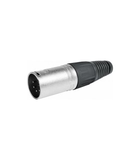 Conector XLR Macho de 5 Pines, Admite cables de 6.30mm