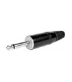 Conector Jack 6.3mm Macho Mono Altavoz, Admite cables de 7.8mm