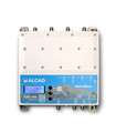 Central Programable de 5 entradas y 1 salida (2xUHF-2xUHF/DAB-FM), 12-24V, 40-50dB, Filtros FOS 4G/5G, LCD, Alcad Mont Blanc
