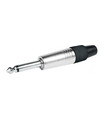 Conector Jack 6.3mm Macho Mono, Admite Cables de 6.3mm