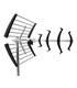 Antena TDT de 16dBi, 21-48 canales, Filtro 4G/5G, IP53, Alcad Neo