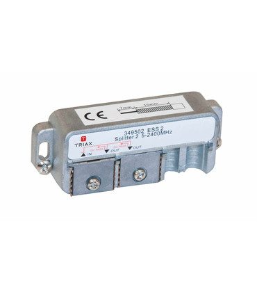 Repartidor 5-2400 MHz de 2/3/4/6/8 salidas, Conectores tipo Clema, Paso de Corriente, Triax ESS