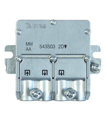 Repartidor 5-2400MHz de 2/3/4 Salidas, Conectores EasyF, Paso de Corriente, Televés