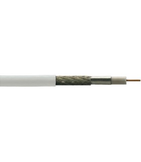 Cable Coaxial para Interior de 6.8mm de Diámetro Exterior, Conductor Interno de CCS/Cu, Euroclase FCA, Fte