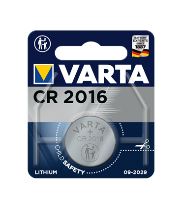 CR-2016 Pila de Botón de Litio 3V, Varta