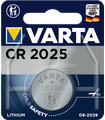 CR-2025 Pila de Botón de Litio 3V, Varta