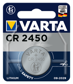 CR-2450 Pila de Botón de Litio 3V, Varta