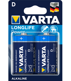 LR20 Pila Alcalina D 1.5V, Varta Longlife Power