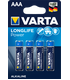 LR03 Pila Alcalina AAA 1.5V, Varta Longlife Power