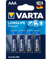 LR03 Pila Alcalina AAA 1.5V, Varta Longlife Power