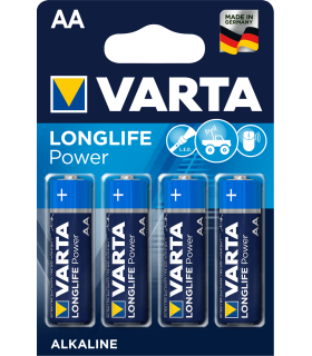 LR6 Pila Alcalina AA 1.5V, Varta Longlife Power