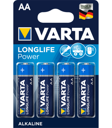 LR6 Pila Alcalina AA 1.5V, Varta Longlife Power